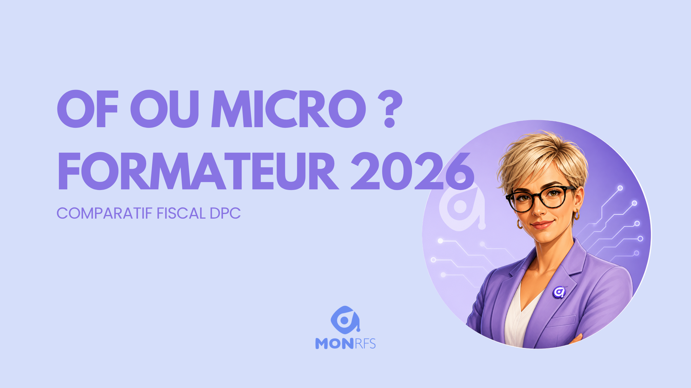 OF ou auto-entrepreneur ? Fiscalité comparée 2026 pour devenir formateur DPC